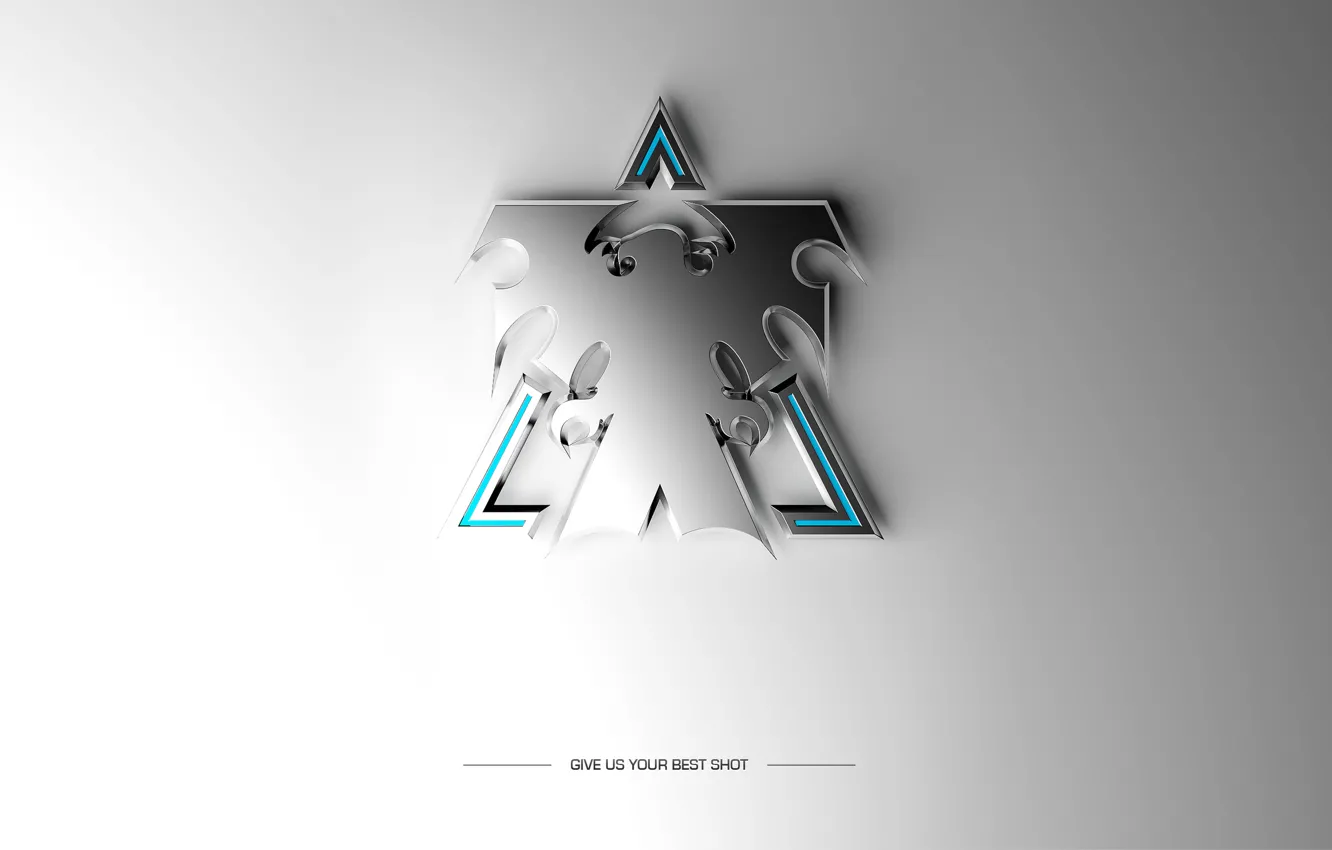 Photo wallpaper starcraft, logo, give us your best shot