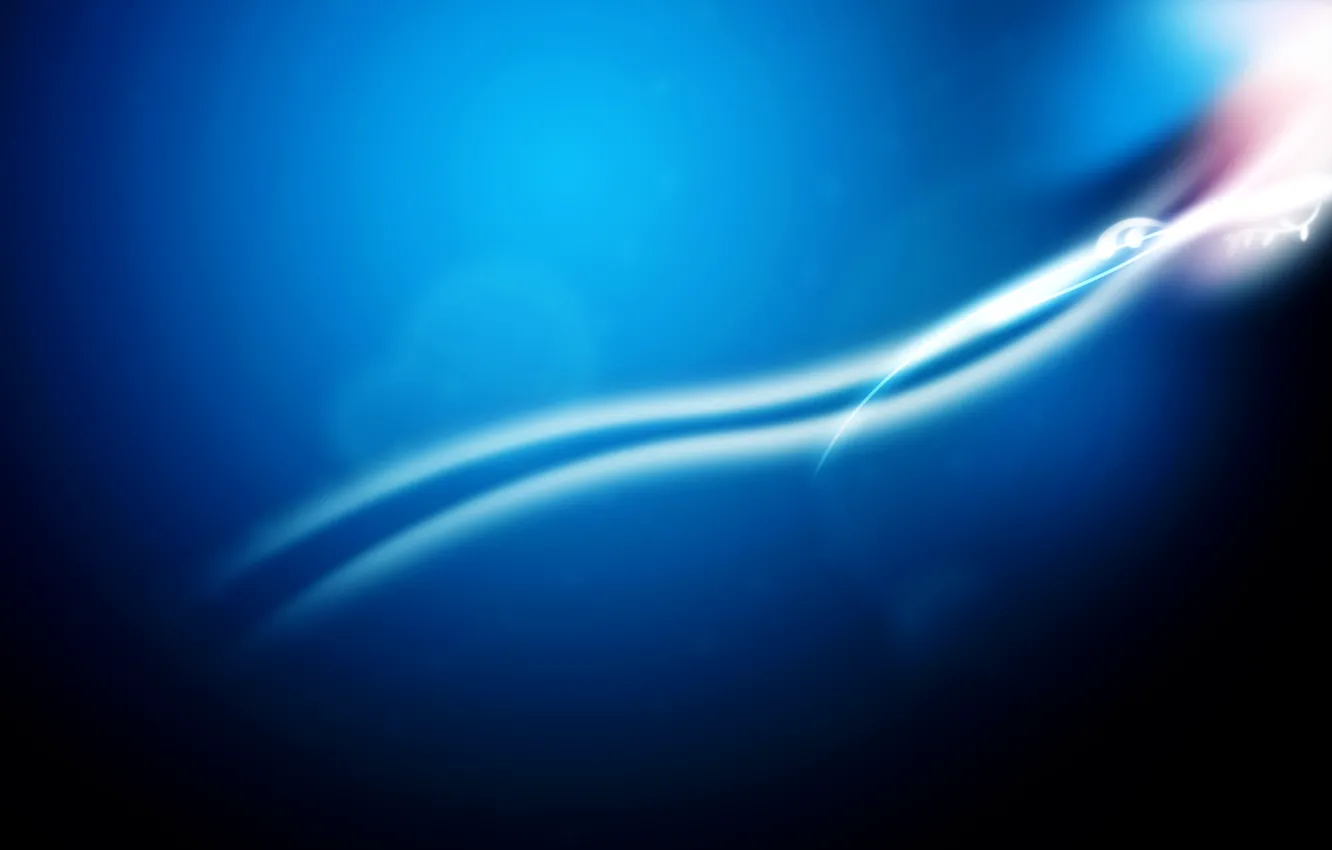 Photo wallpaper wave, glow