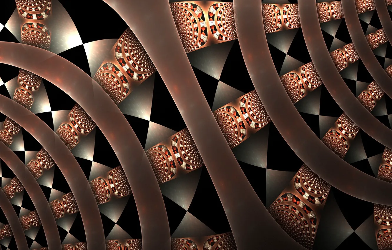 Photo wallpaper line, pattern, squares