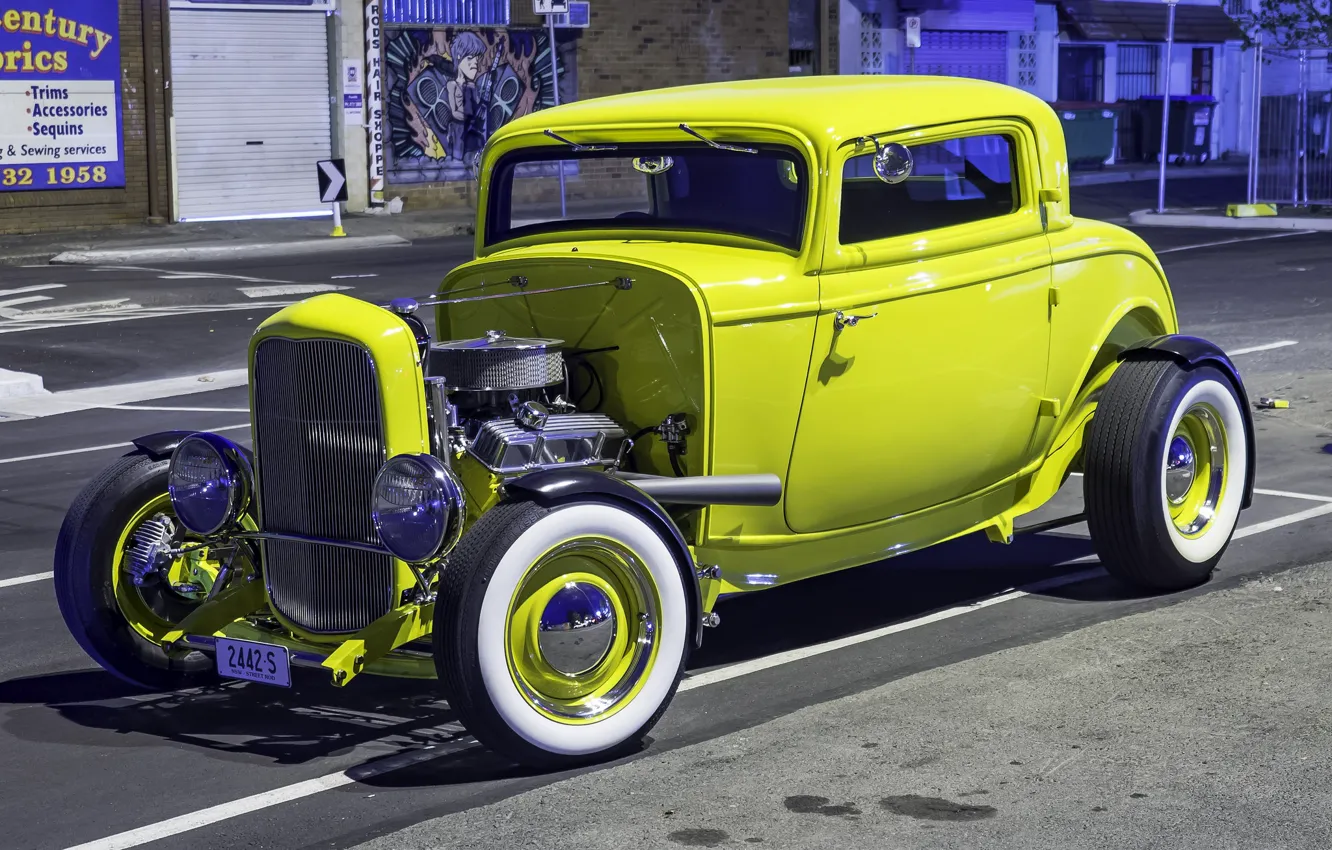 Photo wallpaper Ford, Model, Hot Rod, 1932, Custom