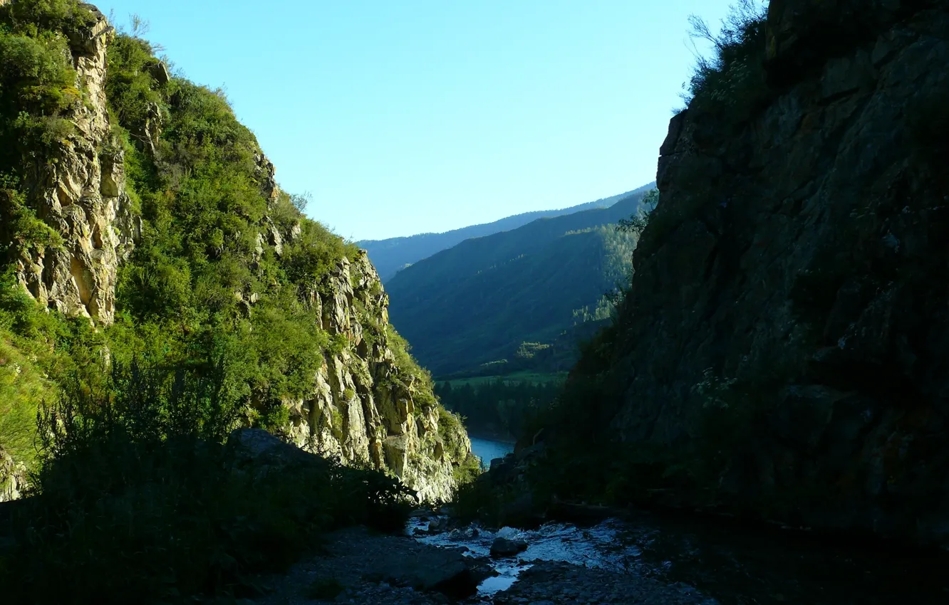 Photo wallpaper mountains, nature, view, Altay