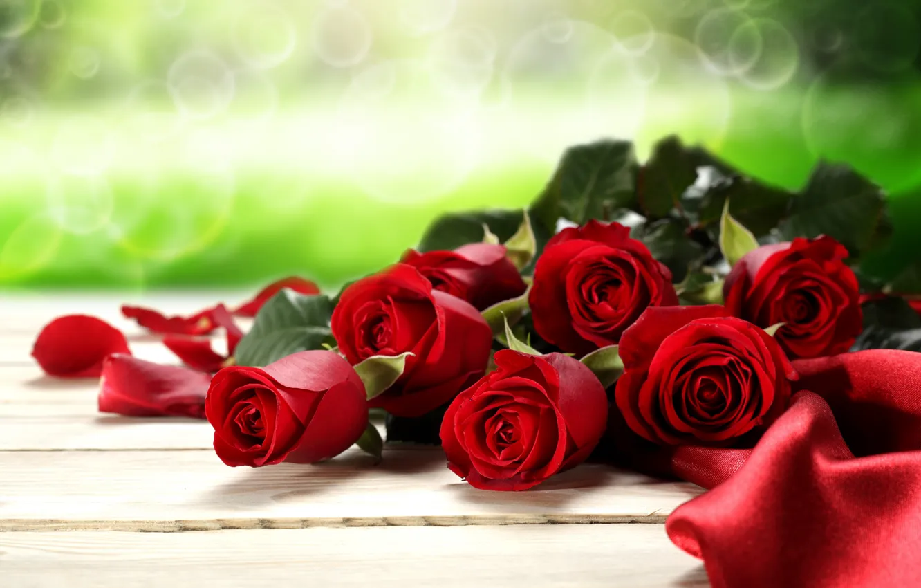 Photo wallpaper love, flowers, roses, valentine's day