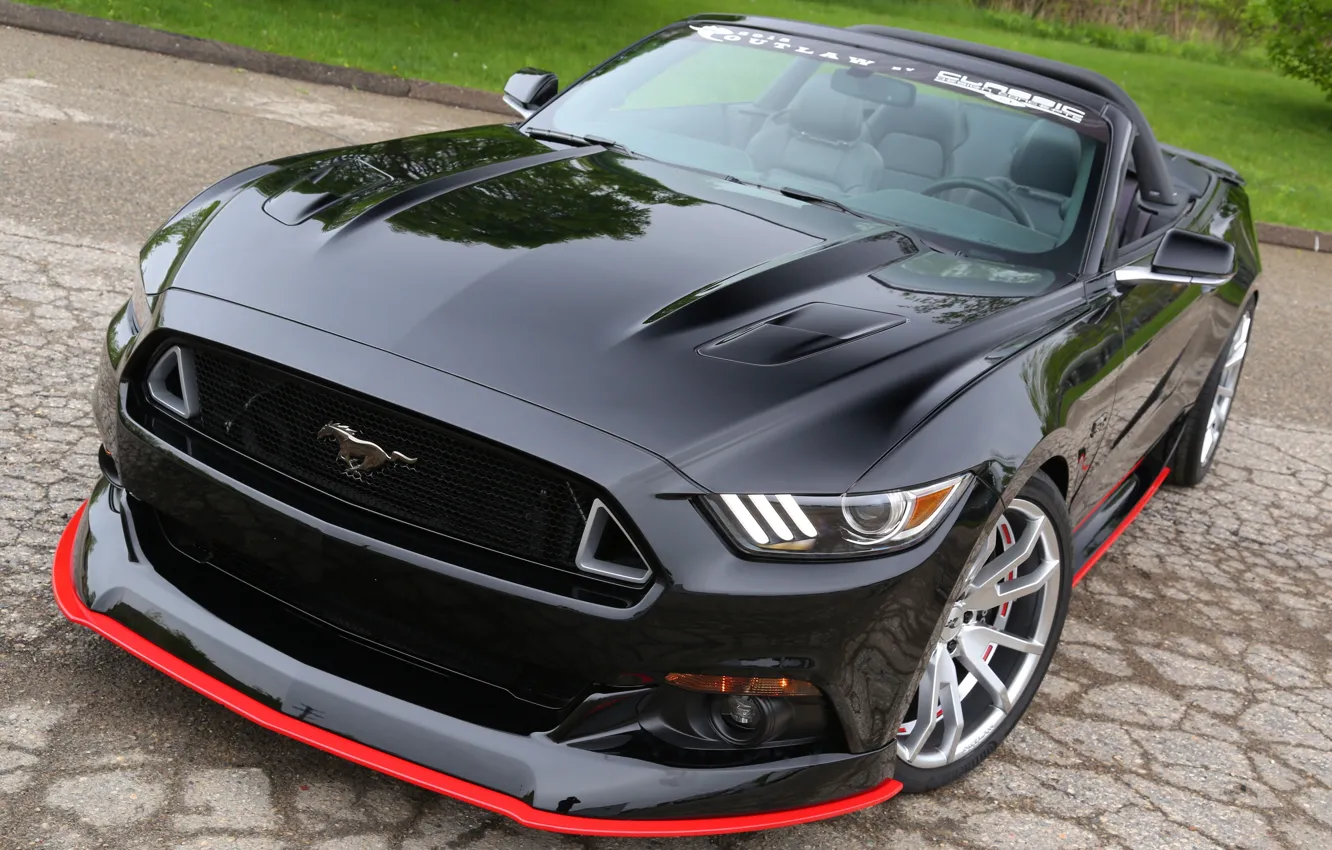 Photo wallpaper Mustang, Ford, bumper, GT Convertible