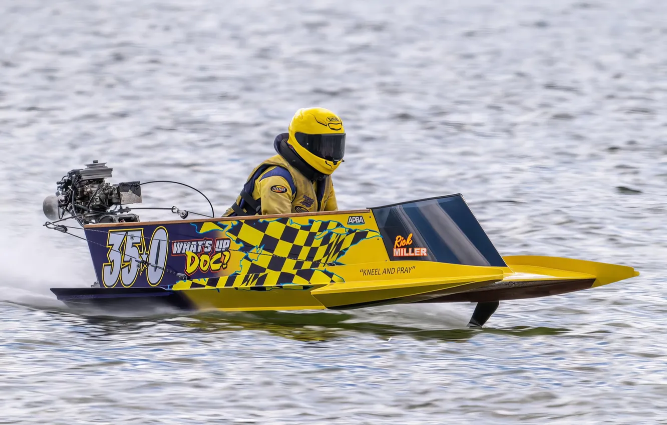 Photo wallpaper race, boat, speed