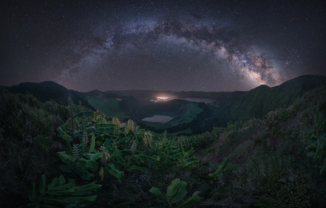 Photo wallpaper stars, night, the milky way