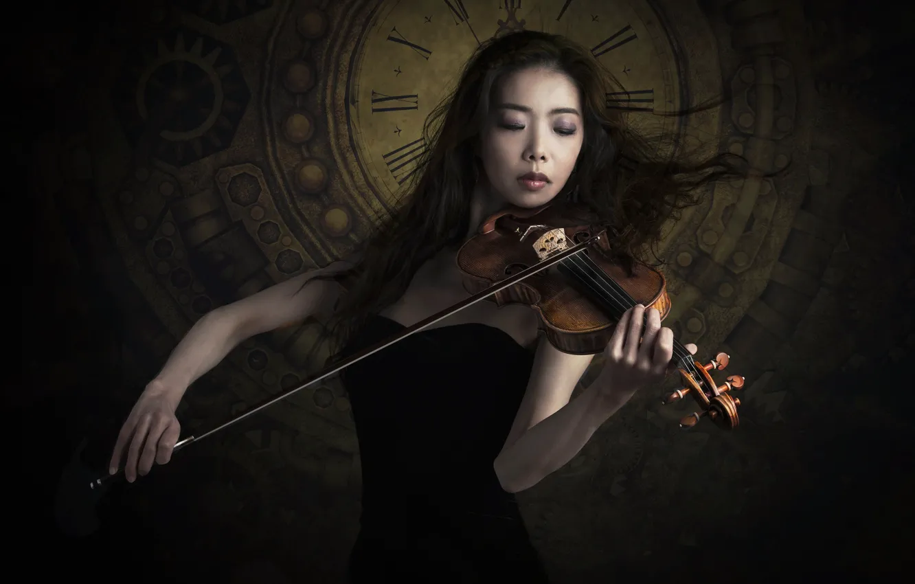 Photo wallpaper music, violin, Sayaka Kinoshiro