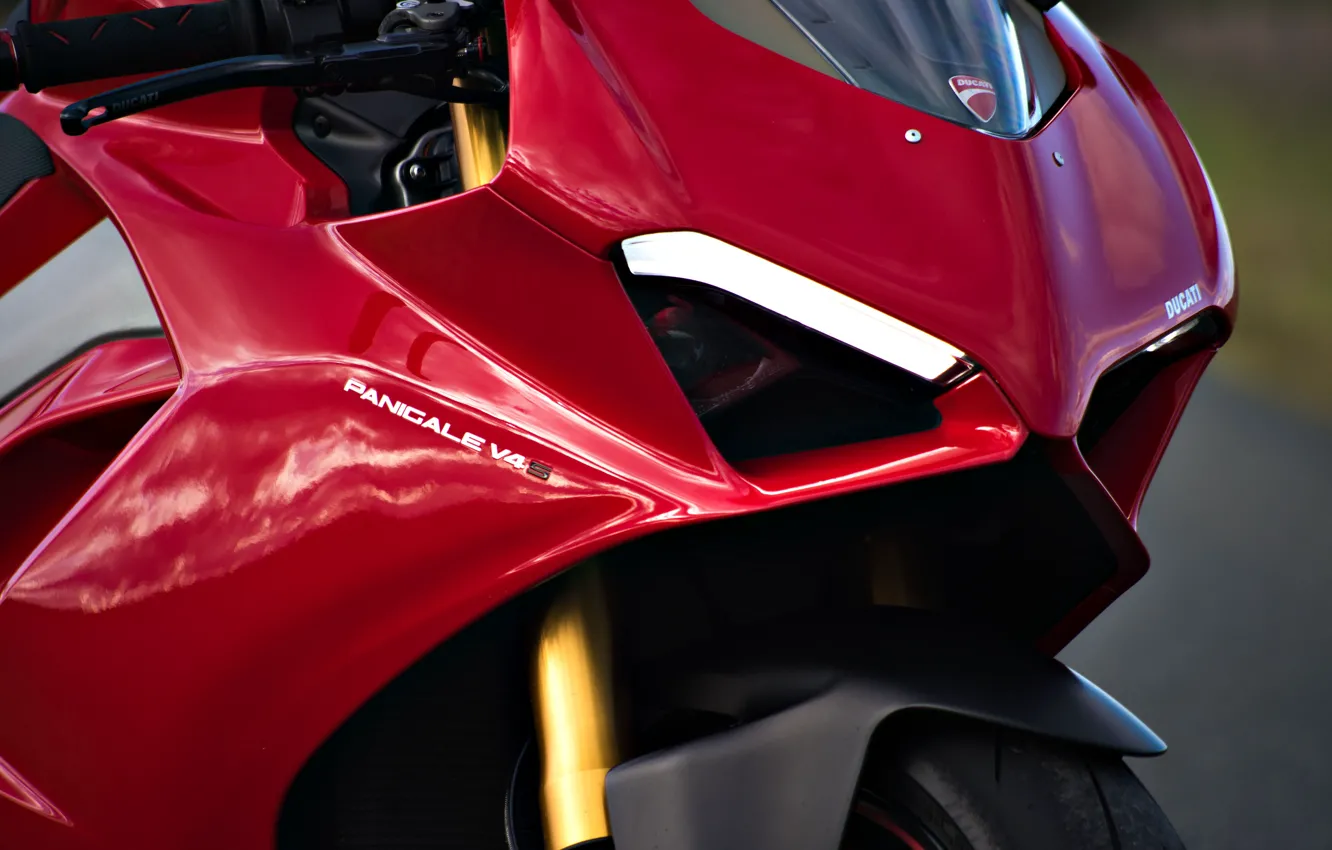 Photo wallpaper Ducati, Daytime Running Lights, Panigale V4S