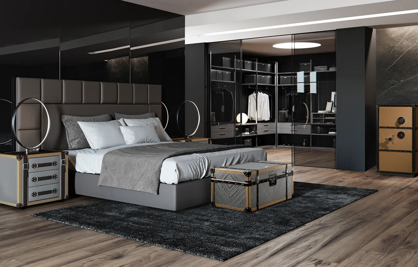 Photo wallpaper design, style, room, interior, bedroom