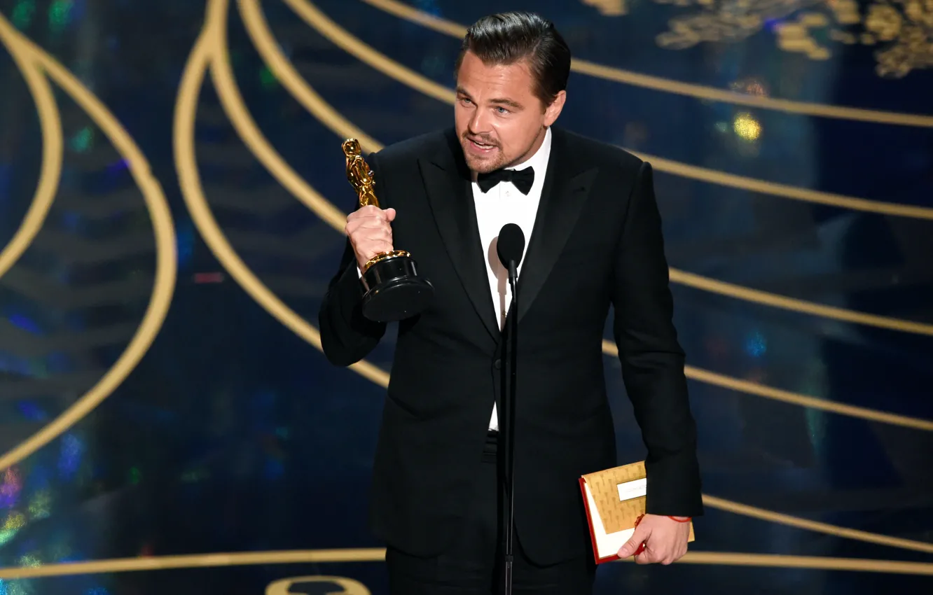 Photo wallpaper victory, Leonardo DiCaprio, Leonardo DiCaprio, 2016, OSCARS