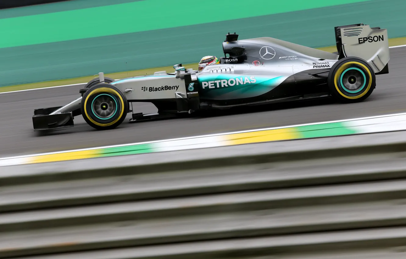 Photo wallpaper Profile, Mercedes, Formula 1, AMG, Lewis Hamilton