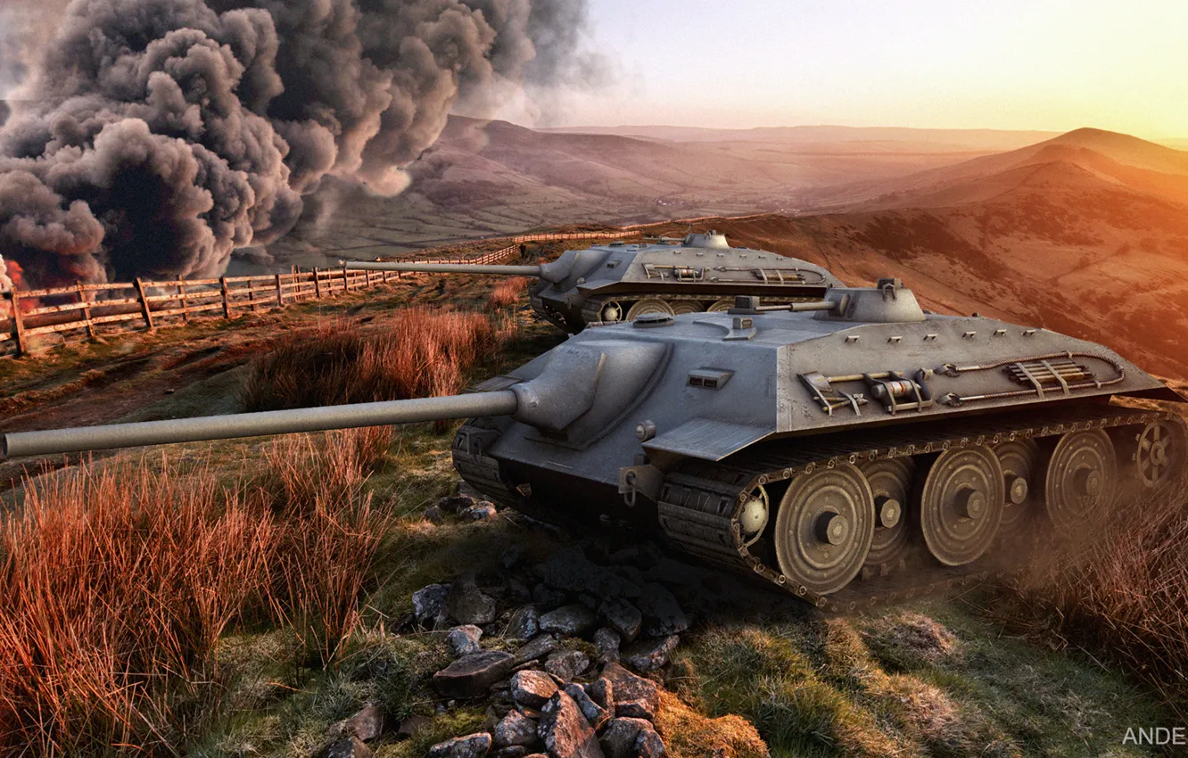 Photo wallpaper Wallpaper, WoT, World of Tanks, e-25, E-25