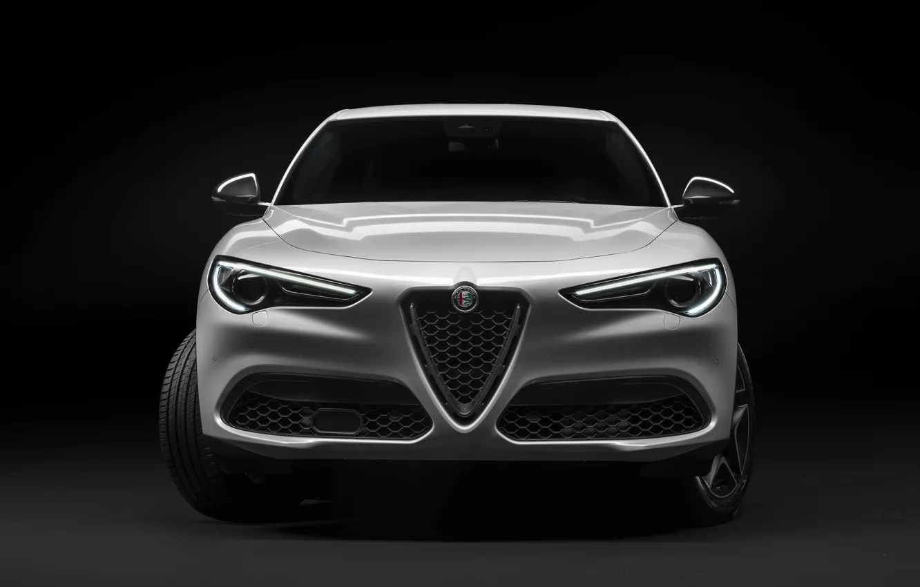 Photo wallpaper Alfa Romeo, front view, crossover, Stelvio, 2019, Stelvio You