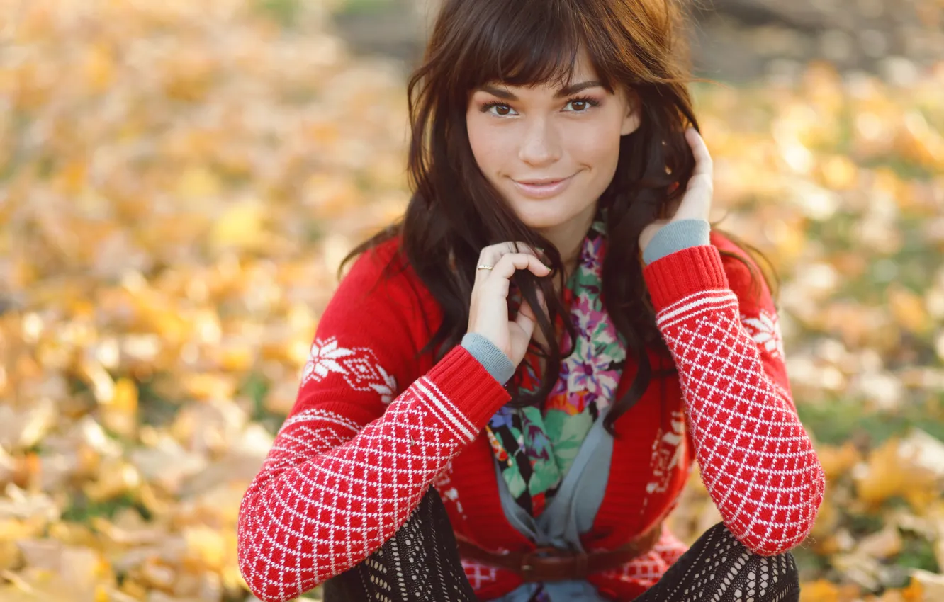 Photo wallpaper girl, joy, smile, comfort, charisma