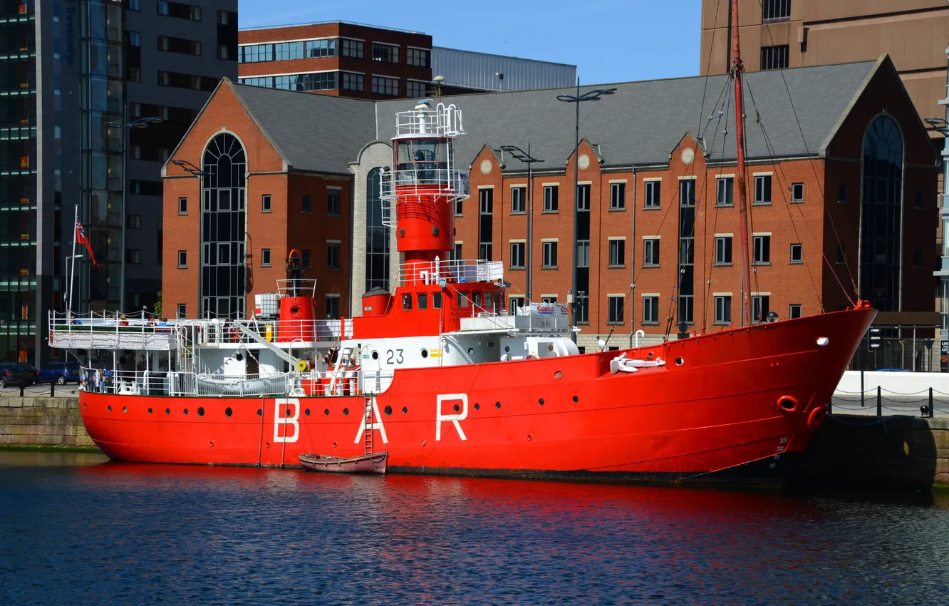 Photo wallpaper the sky, ship, home, port, Doc, Liverpool, Liverpool