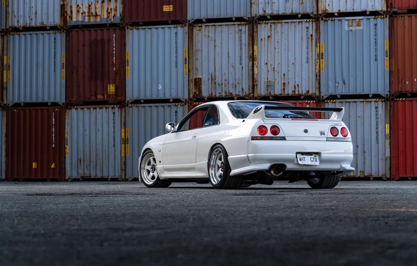 Photo wallpaper car, Nissan, GT-R, skyline, Coupe, R33