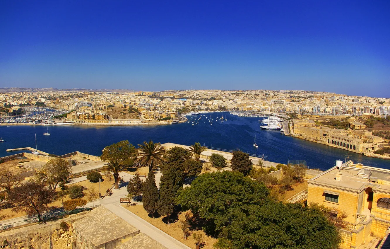 Photo wallpaper city, the city, home, architecture, panorama., Malta, Malta, Zabbar