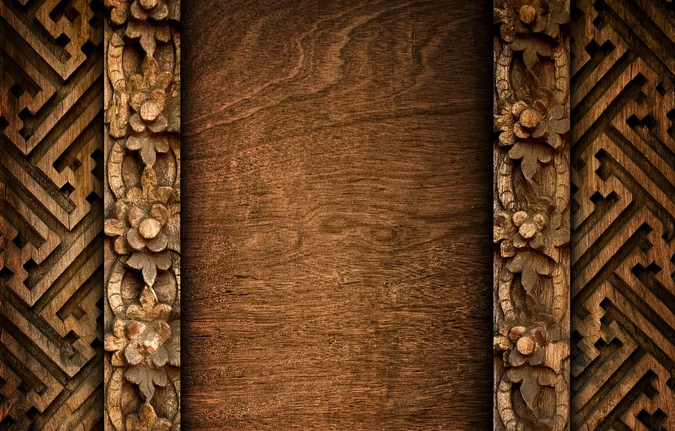 Photo wallpaper tree, thread, rosewood