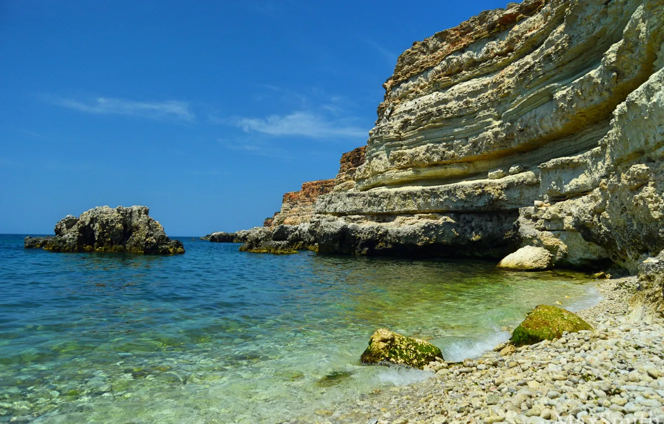 Photo wallpaper sea, Beach, Crimea