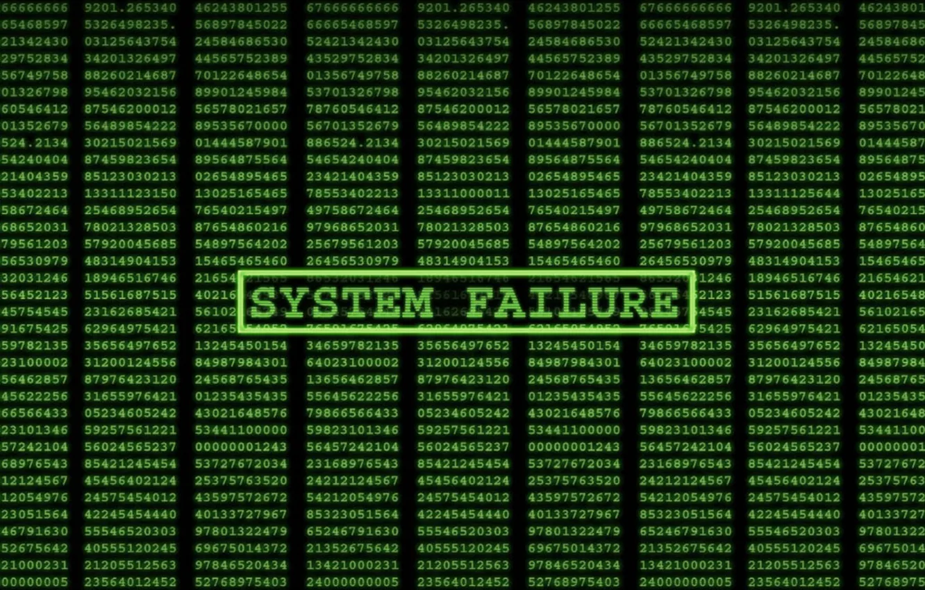 Photo wallpaper The Matrix, system, failure