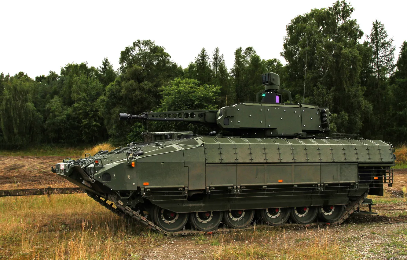 Photo wallpaper machine, Puma, combat, German, infantry, armored