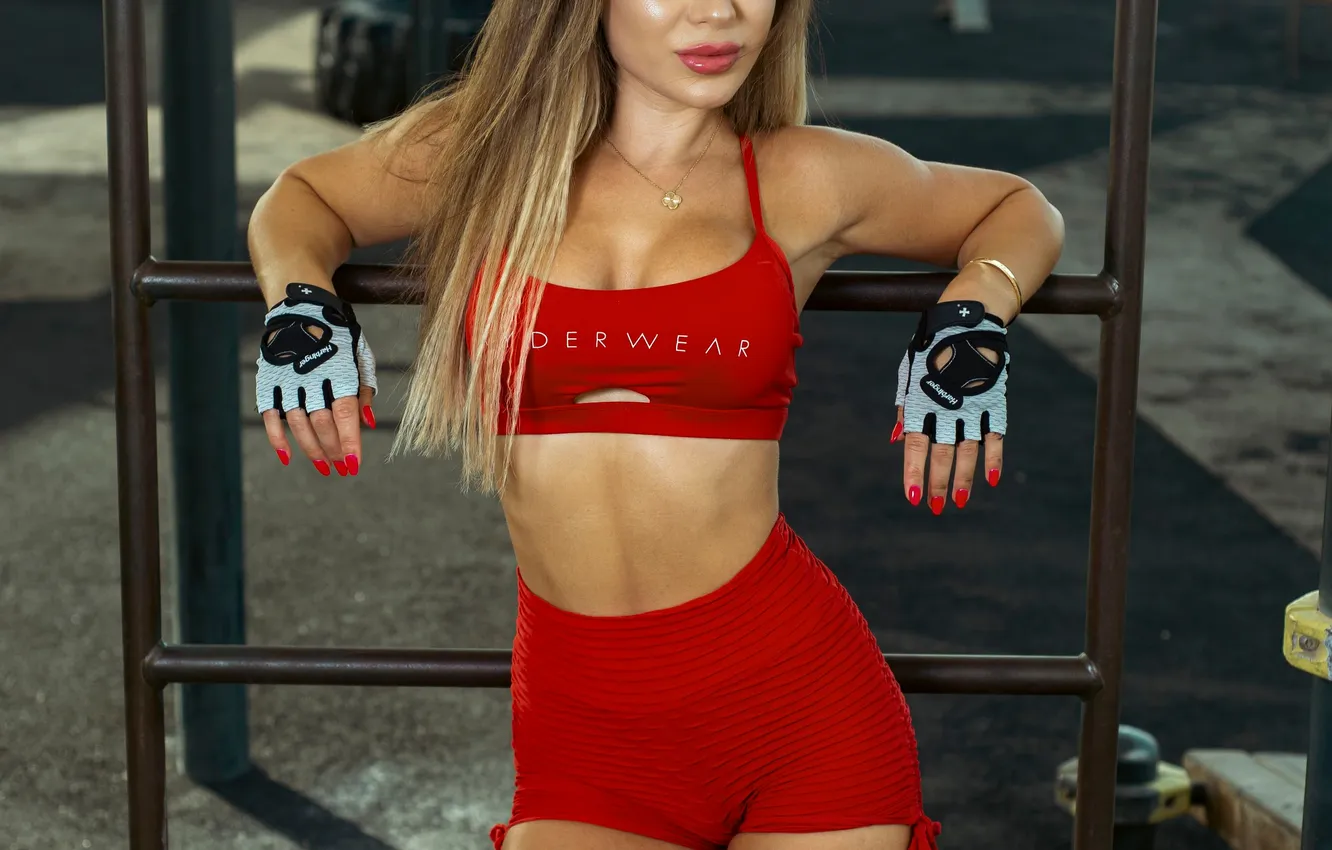 Photo wallpaper blonde, athlete, Vivi, Reza Mohammadi