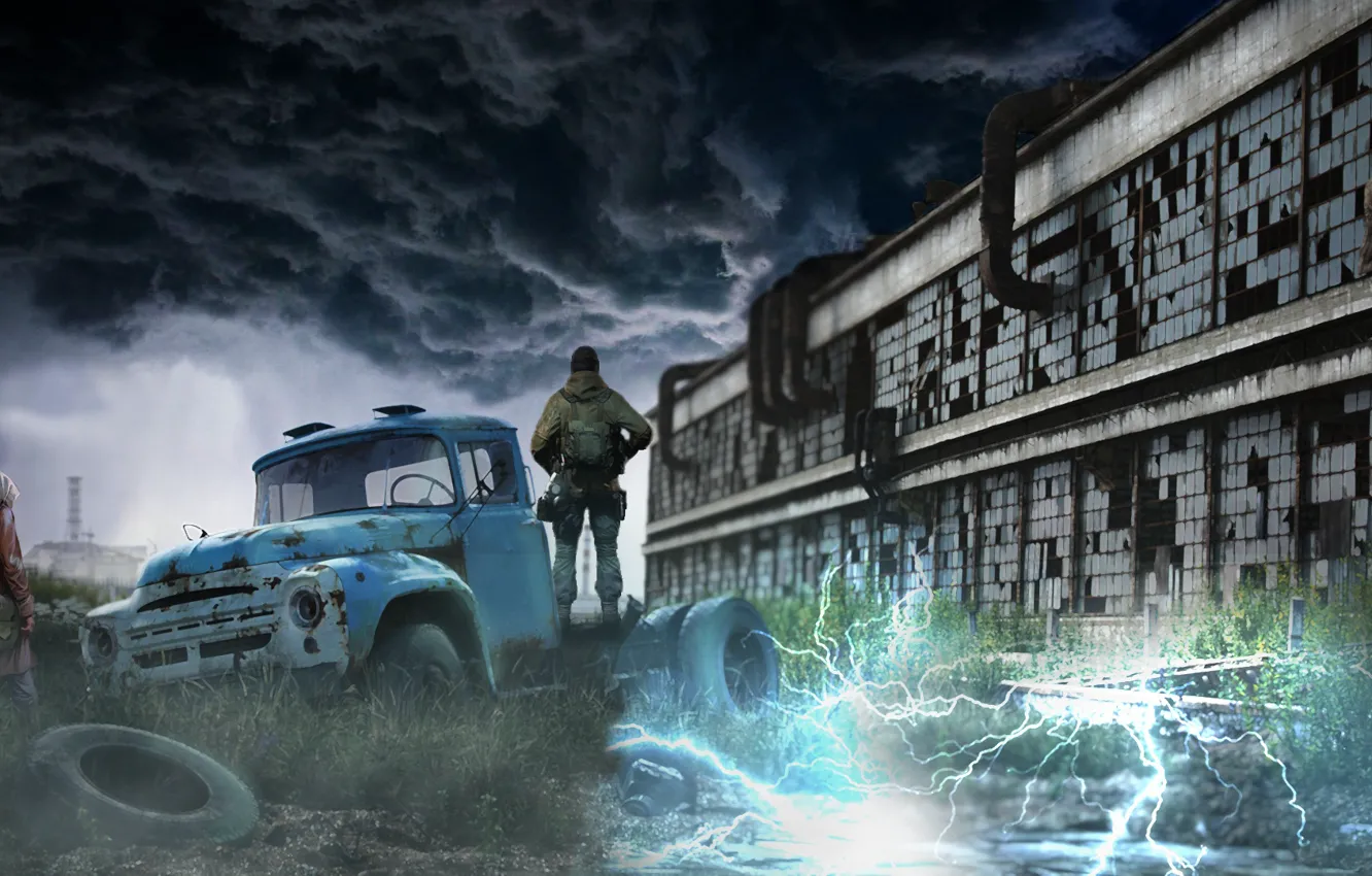 Photo wallpaper The game, Postapokalipsis, Stalker, Chernobyl, Art, STALKER, Anomaly, Area
