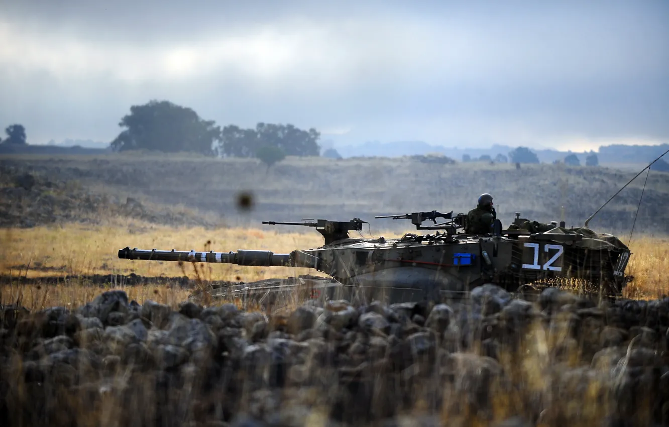 Photo wallpaper weapons, background, tank