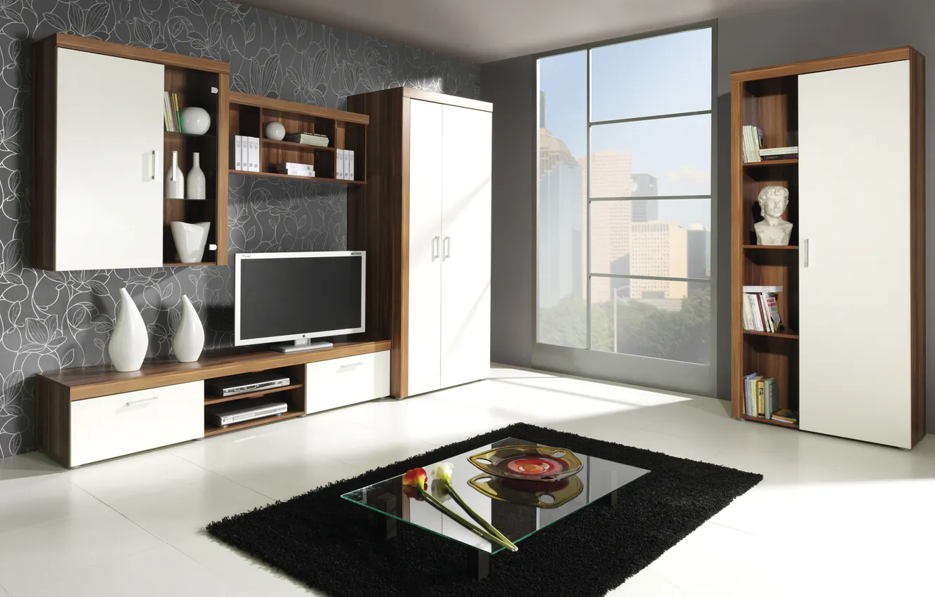 Photo wallpaper design, style, room, interior, living room