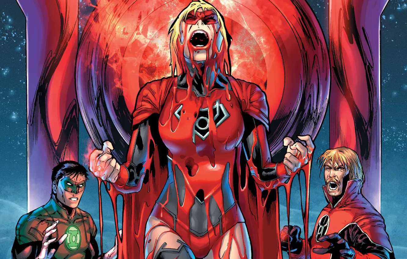 Photo wallpaper blood, blood, Supergirl, supergirl, red lantern