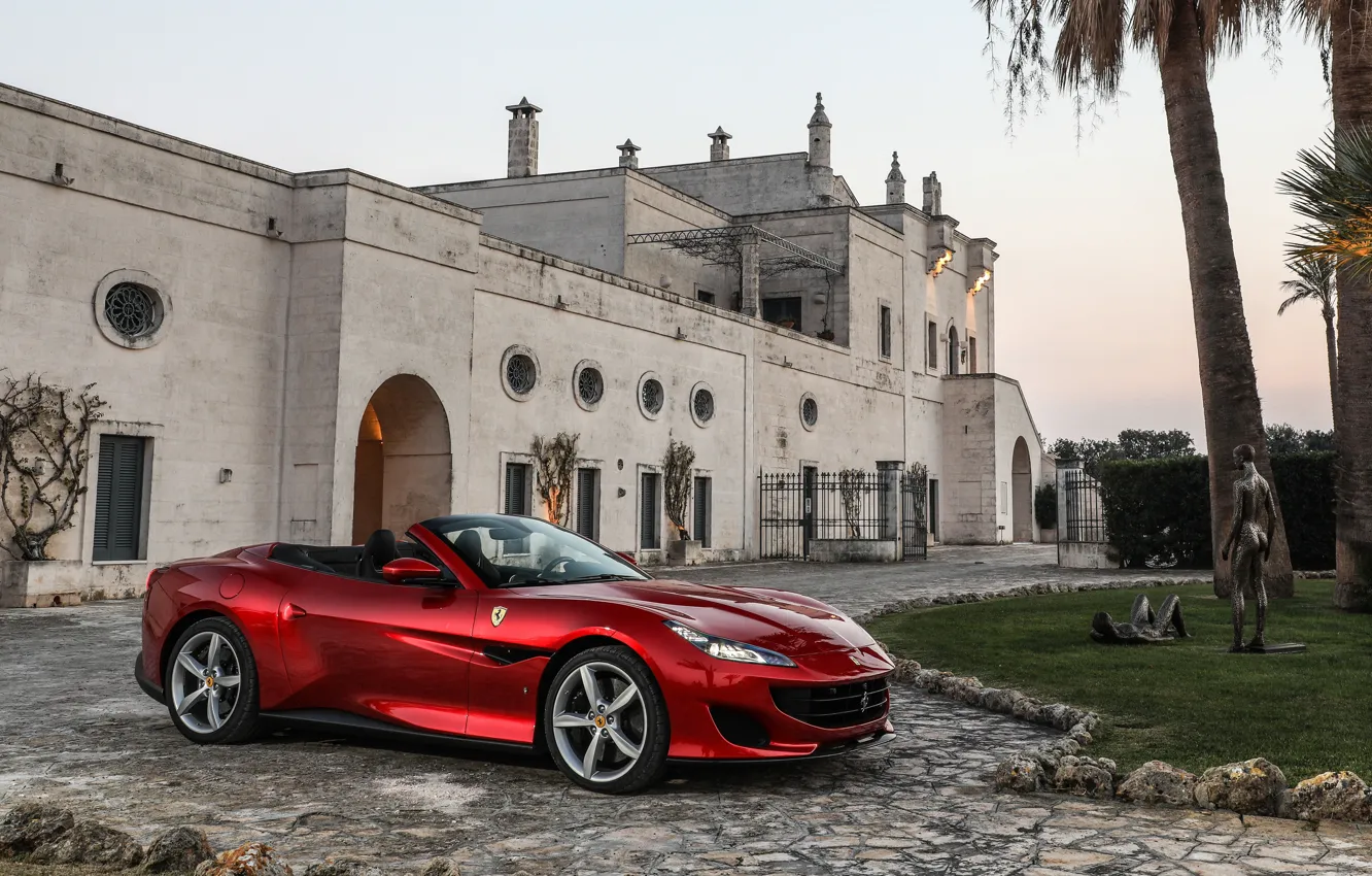 Photo wallpaper Ferrari, 2018, Portofino