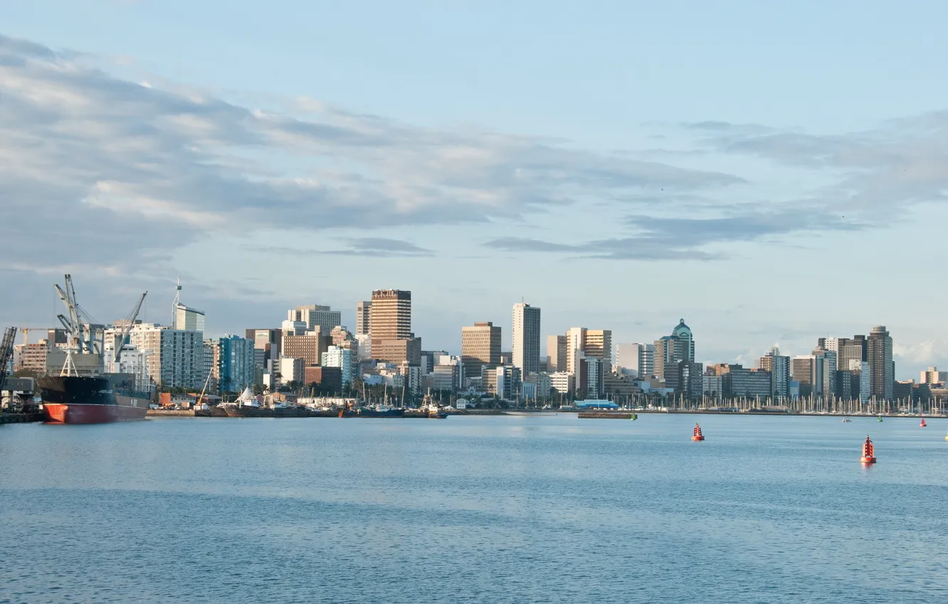 Photo wallpaper the city, port, Durban