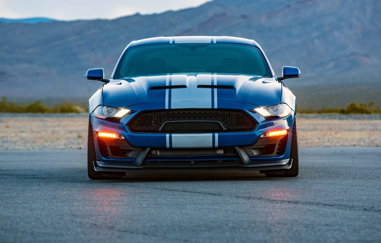 Photo wallpaper Shelby, front view, 2018, Wide Body, Super Snake