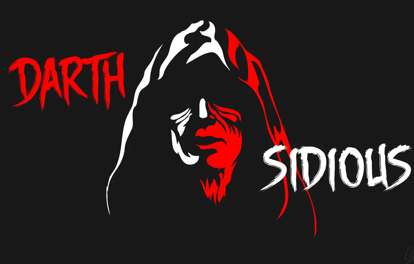 Photo wallpaper minimalism, Star Wars, Dark Side, Star wars, Sith, sith, Darth Sidious, Palpatine