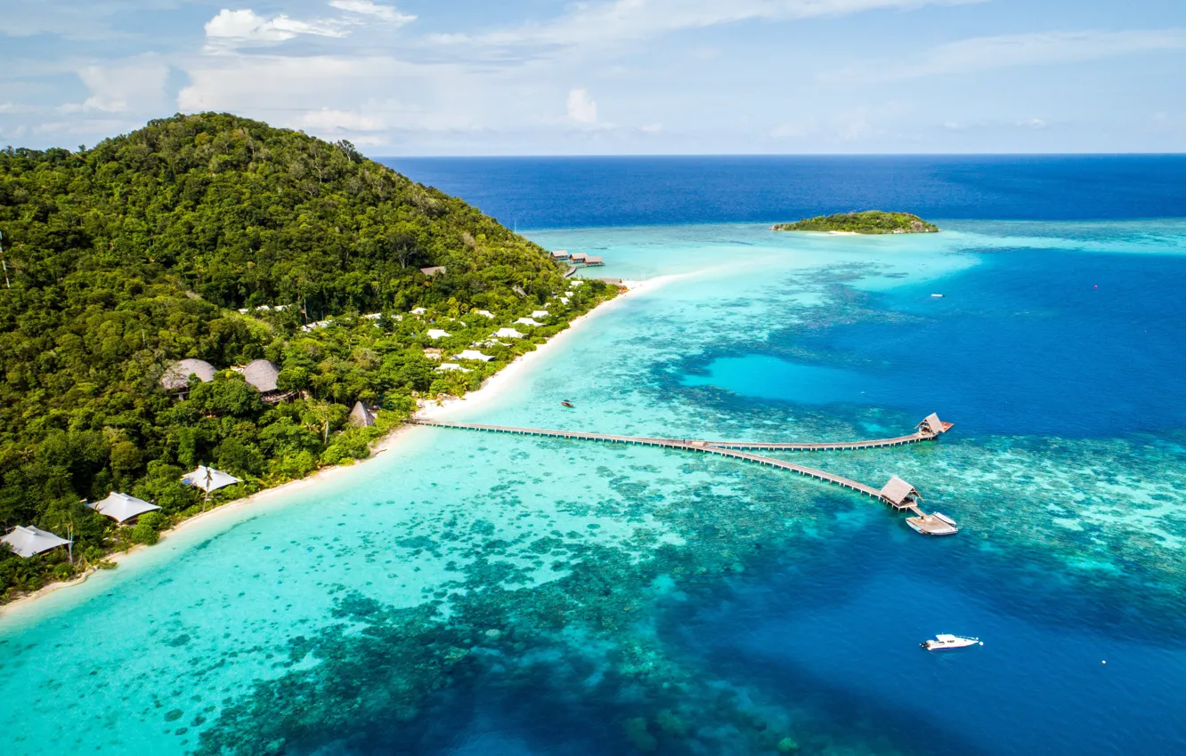 Photo wallpaper summer, tropics, the ocean, beauty, Indonesia, space, tourism, ocean