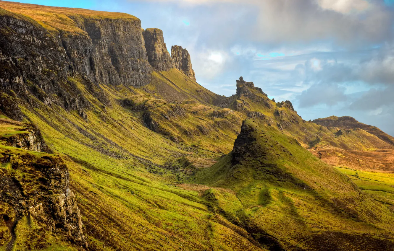 Photo wallpaper the sky, landscape, mountains