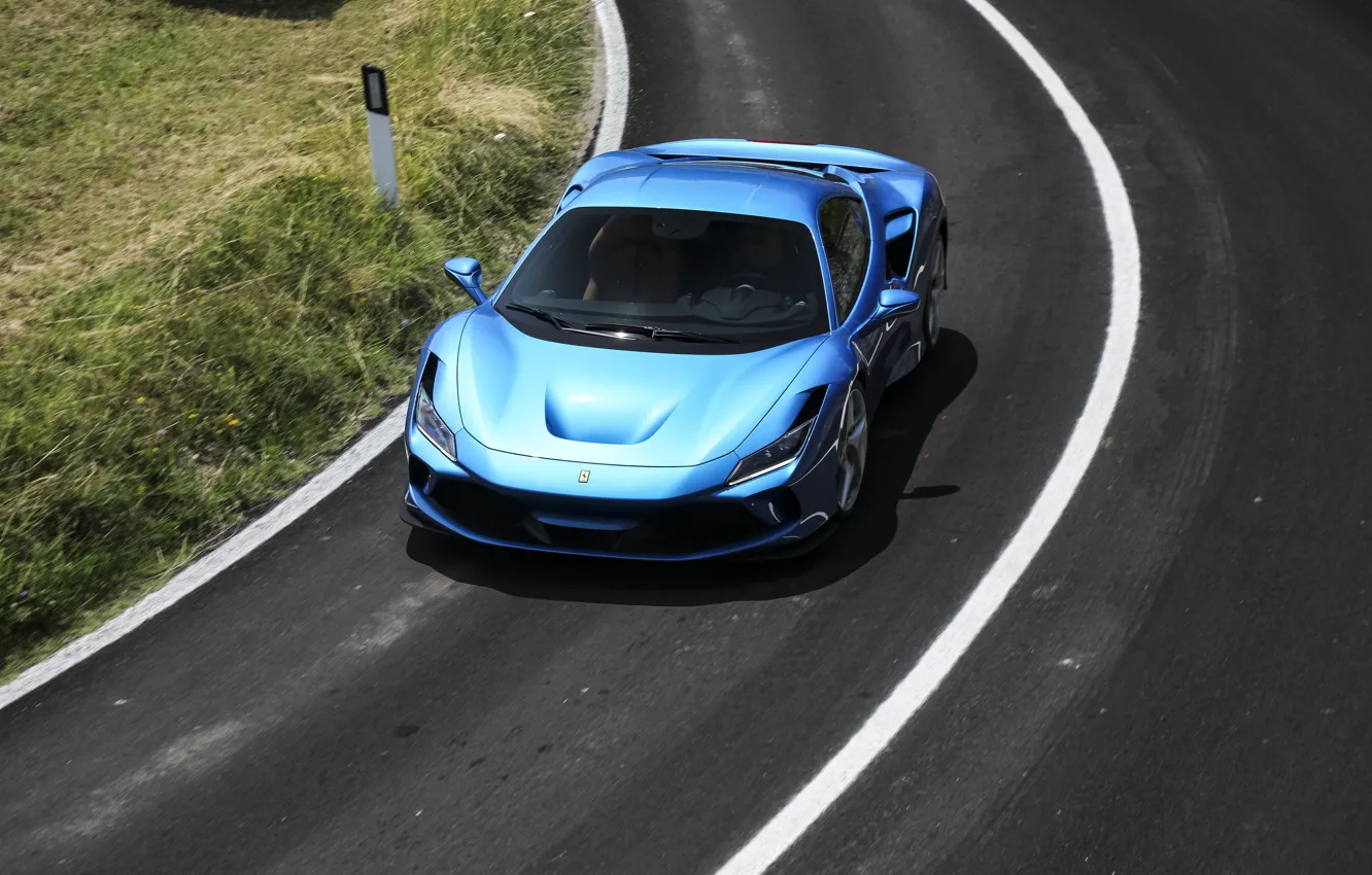 Photo wallpaper turn, Ferrari, supercar, 2019, Tribute, Ferrari F8