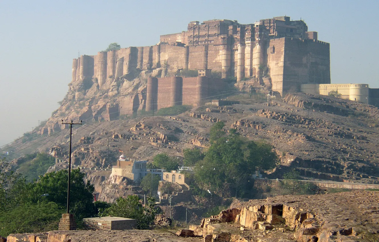 Photo wallpaper castle, fortress, castle, Rajput, Rajput, Meherangarh, Mehrangarh