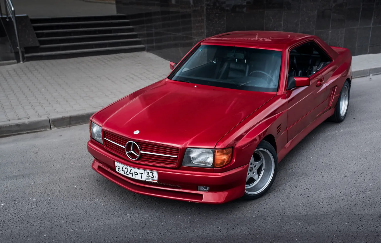 Photo wallpaper mercedes-bens, c126, 500sec, koenig specials