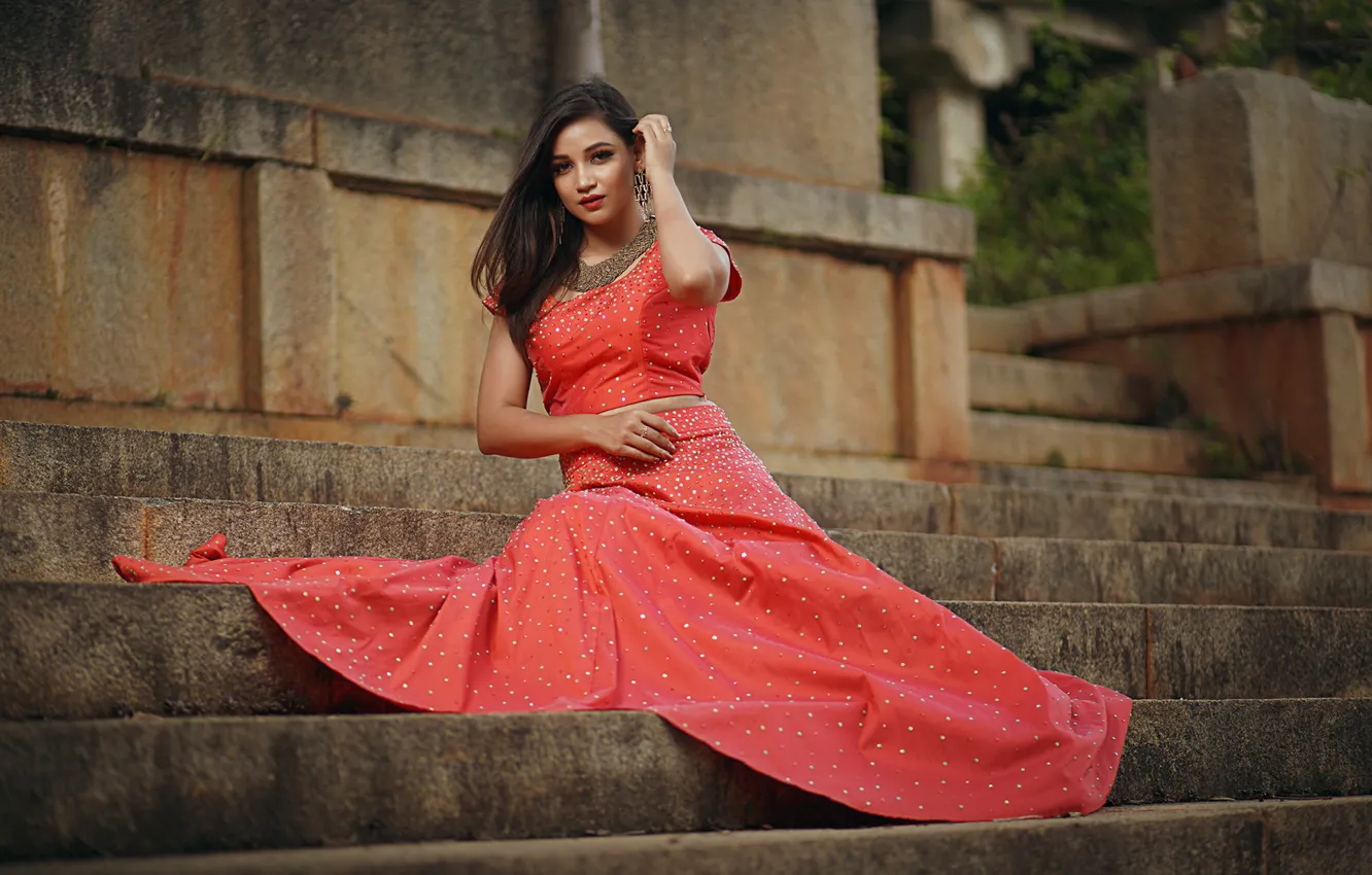 Photo wallpaper girl, fashion, eyes, smile, beautiful, model, pretty, beauty