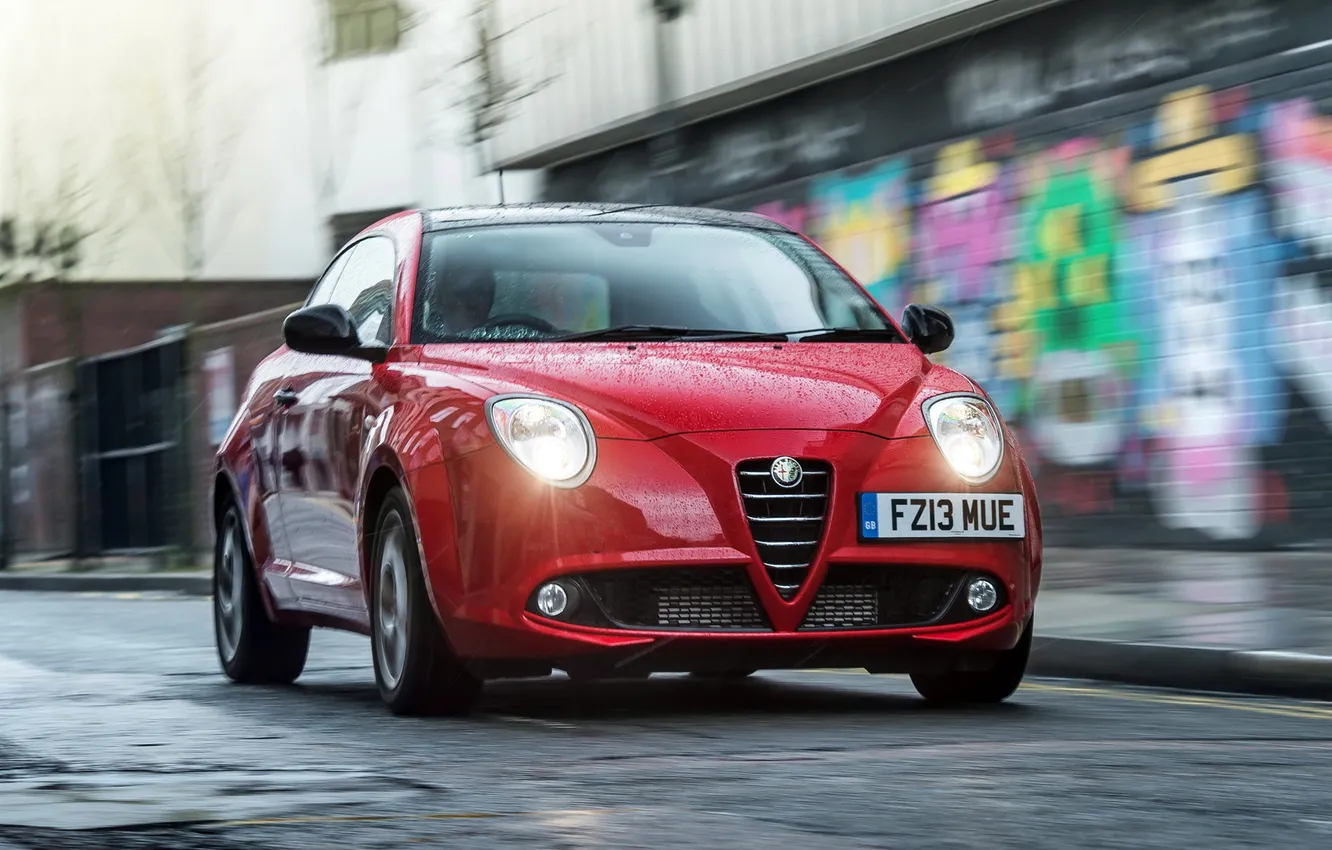 Photo wallpaper light, lights, Alfa Romeo, MiTo, the front, live