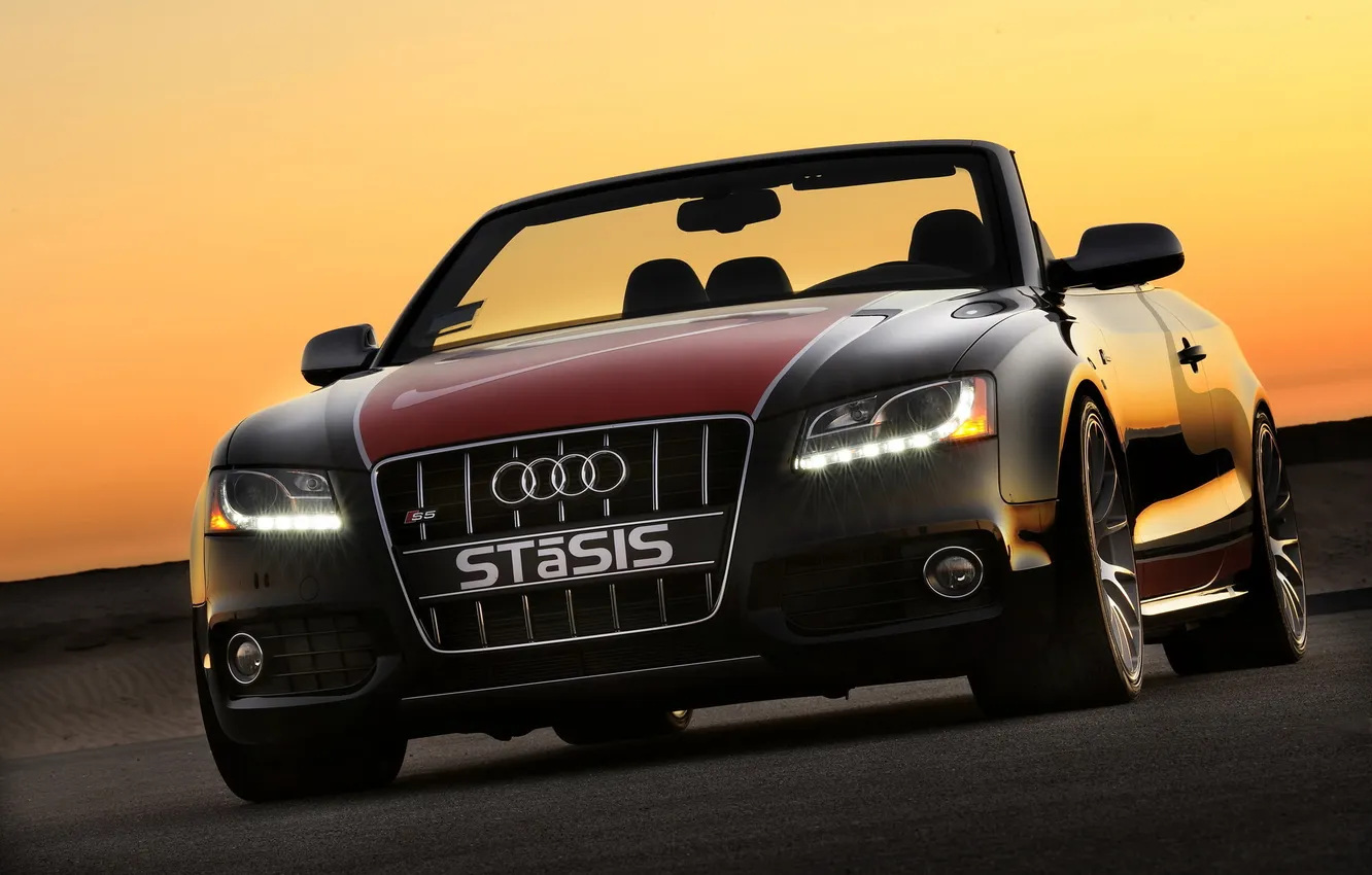 Photo wallpaper Audi, Audi, tuning, convertible, Stasis, headlights