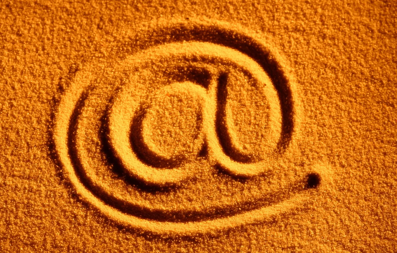 Photo wallpaper sand, nature, network, dog, dog, written