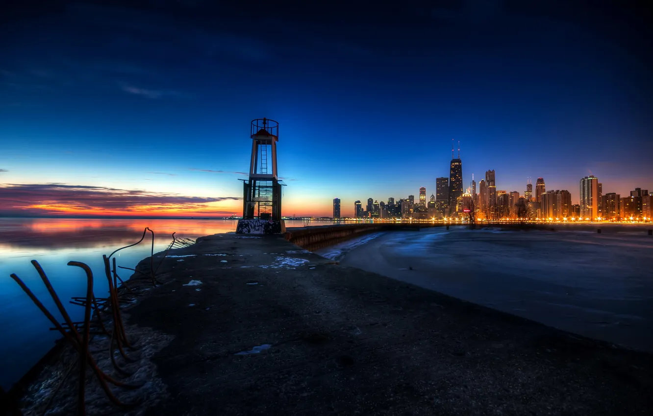 Photo wallpaper United States, Chicago, Illinois, Gold Coast