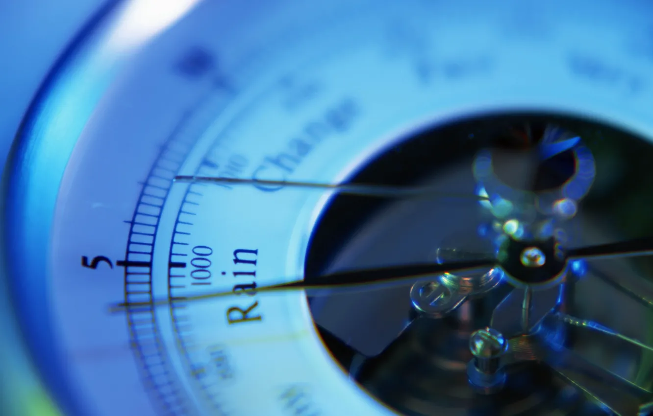 Photo wallpaper rain, arrows, barometer