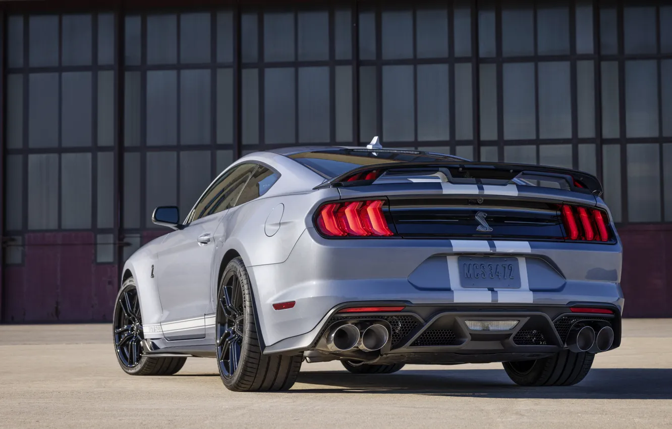 Photo wallpaper Mustang, Ford, Shelby, GT500, Ford, Mustang, Shelby, Rear view
