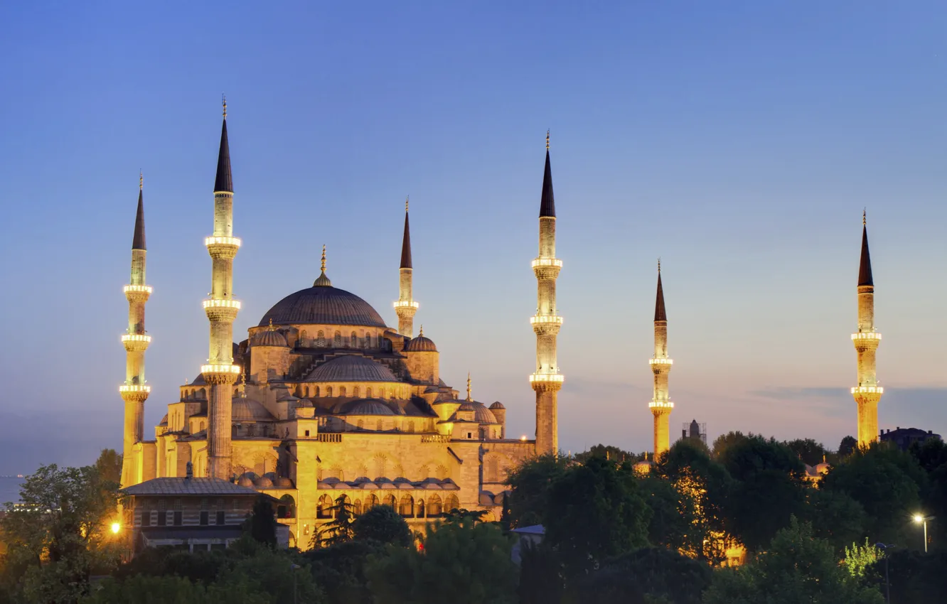 Photo wallpaper Istanbul, Blue Mosque, RAMADAN, Sultanahmet Camii