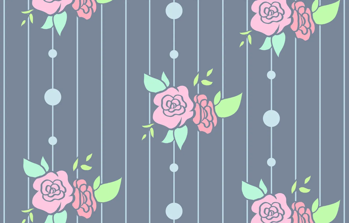 Photo wallpaper grey, background, roses, texture, buds, flower, roses
