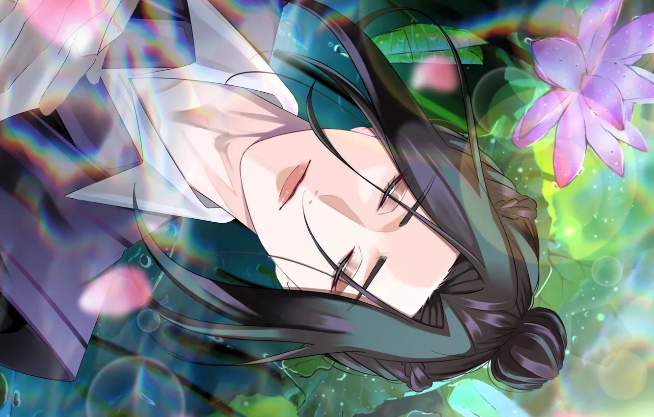 Photo wallpaper face, lake, Lotus, Mo Dao Zu Shi, Jiang Wanyin, Jiang Cheng