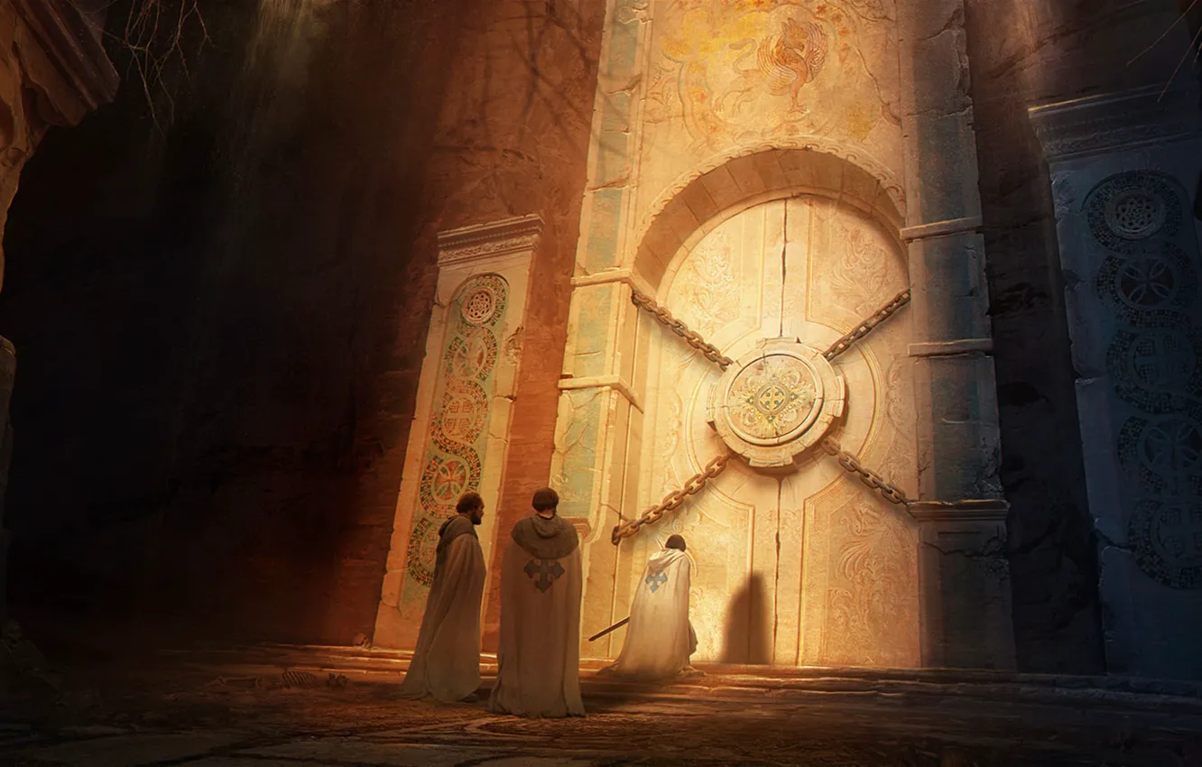 Photo wallpaper temple, Vladimir Manyukhin, Griffin temple