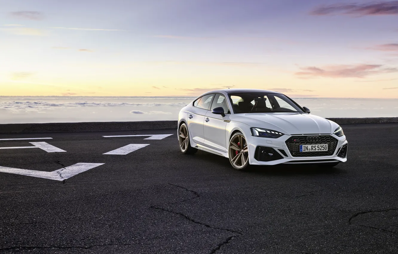 Photo wallpaper sunset, Audi, the evening, RS5, Sportback, RS 5, 2020